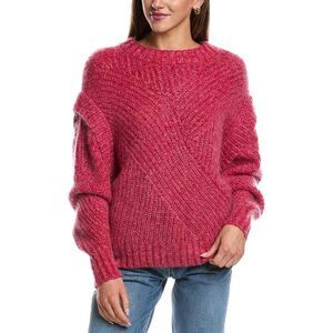 Iro Womens Acia Wool & Mohair-Blend Sweater, Red